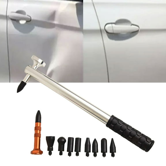 Car Dent Repair Hammer Kits Paintless Tools 9Pcs Heads Auto Body Removal