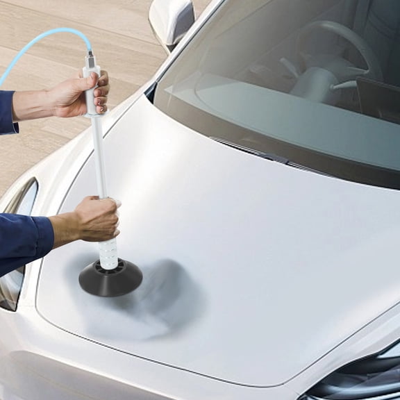 Car Dent Repair Puller - Black+Silver, Steel+Rubber Material, Galvanized Process - Suitable for Car Dents, Door Dings, Sheet Metal Repair