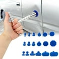 thumbnail image 1 of Car Dent Tool Kit | Aluminum Alloy Short T-Pull Puller with 18 Blue Tabs • Durable, Easy , M10 Thread • Paintless Sheet Metal Dent Remover for Auto Body, 1 of 9