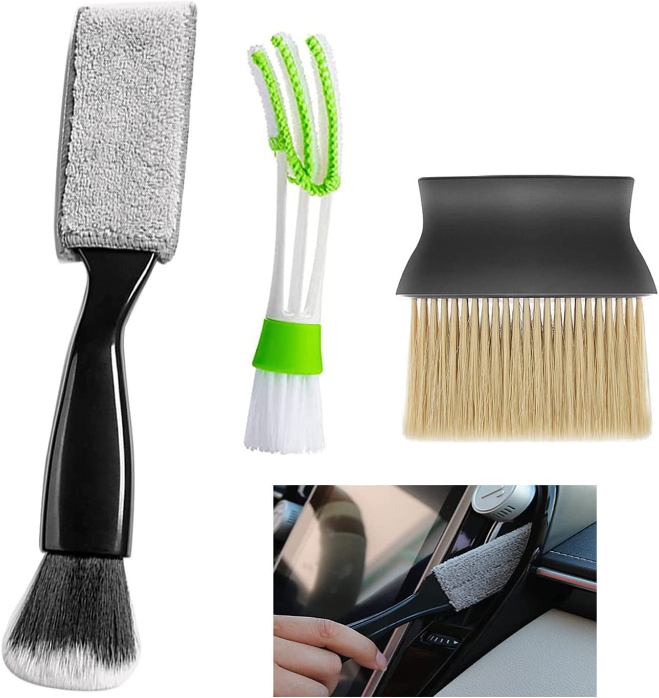 Car Detail Brushes Auto Vent Cleaner Car Duster Interior Cleaning
