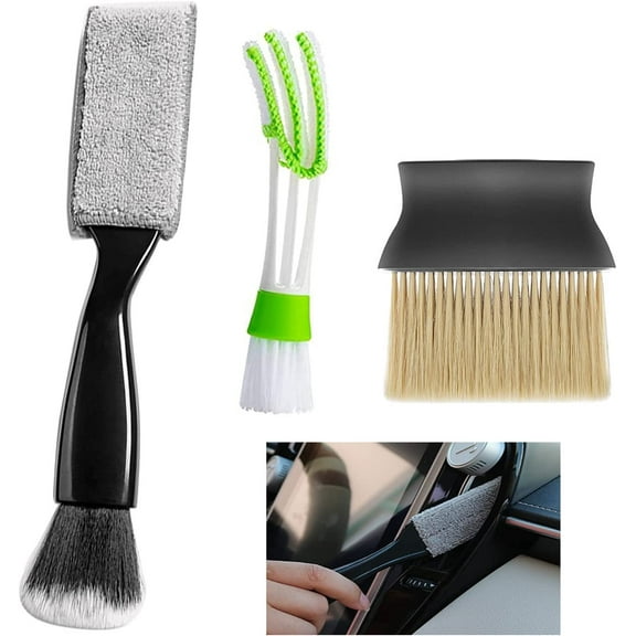 Car Detail Brushes Auto Vent Cleaner Car Duster Interior Cleaning Detailing Brush for Car Clean