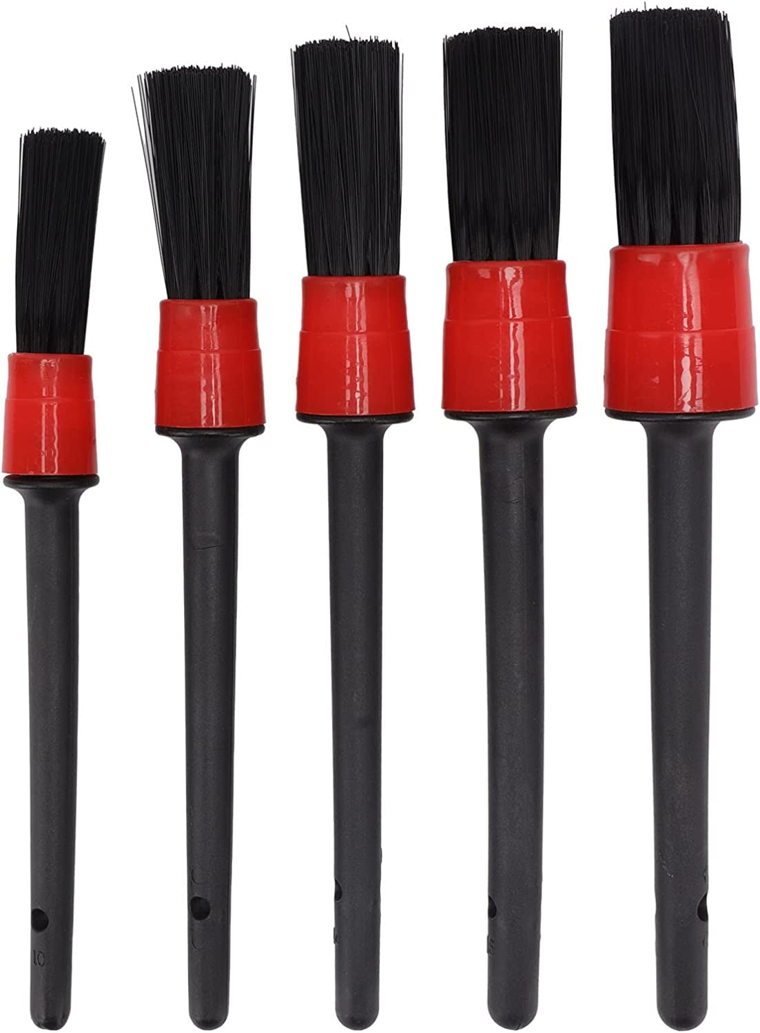 Car Detailing Brush Set, 5 Pack Nylon Auto Detailing Brushes Different