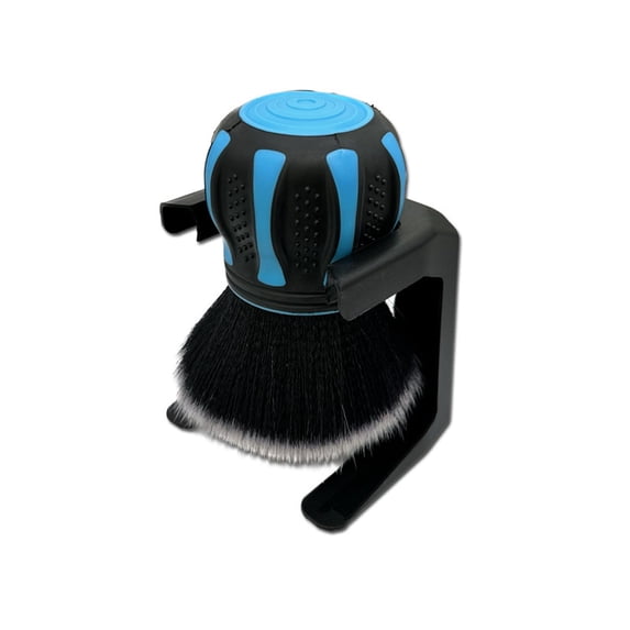 Car Detailing Brush Set | Multifunctional Interior & Exterior Cleaning Tool, Soft Bristles, No-Scratch, Air Vent & Crevice Cleaner, Dashboard, Console & Tire Care, 1 Brush + 1 Holder
