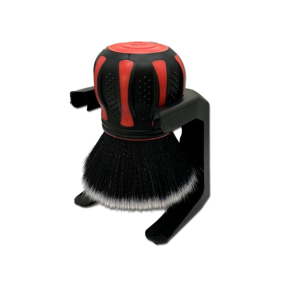 Car Detailing Brush Set | Multifunctional Interior & Exterior Cleaning Tool, Soft Bristles, No-Scratch, Air Vent & Crevice Cleaner, Dashboard, Console & Tire Care, 1 Brush + 1 Holder