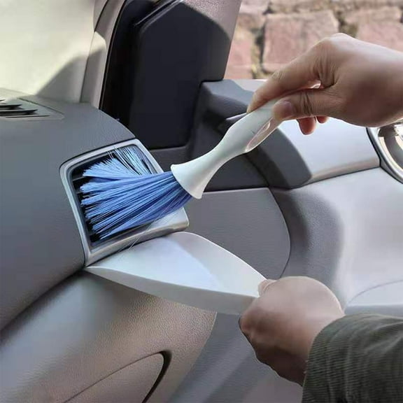 Car Detailing Brush, Soft Bristle Car Interior Cleaning Brush for Air Vent Dashboard Console, Scratch Free Dust Removal Deep Cleaning Tool, for Cars RVs Motorcycles Home Office