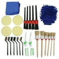Car Detailing Brushes Set High Density Bristles Strength Flexibility
