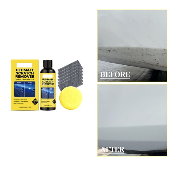Car Detailing Supplies, Multi-Functional Car Paint Scratch Repair Kit for Auto Paint Touch Up, Portable Car Kit Included 6Pcs Nano Buffing Pads, Practical Detailing Kit with 1Pc
