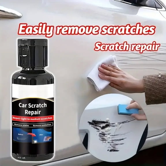 Car Detailing Wax 5-In-1 Deep Cleaning Stain Oxide Layer Removal High Gloss Er Uv Rain Protection All Vehicle Types With Microfiber Applicator Cloth Premium Non-Abrasive