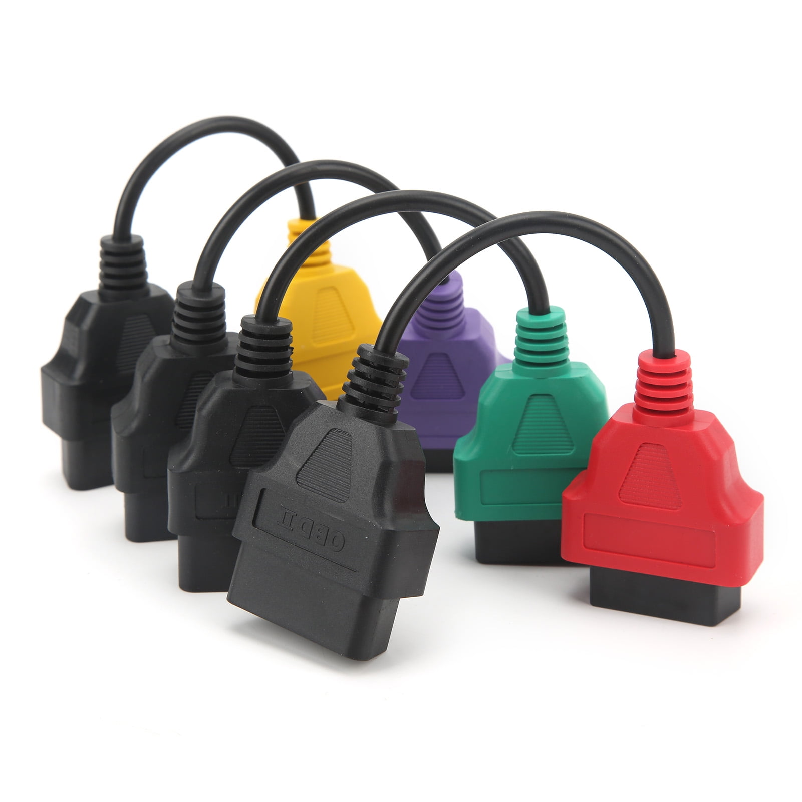 Car Diagnostic Cable, OBD2 Scanner Adapter Cable Heatproof Wear 4pcs