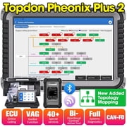 TOPDON Phoenix Plus 2 Scanner, 10.1Bidirectional Scan Tool,ECU Coding,41+ Service,OEM Full System,2Y Free Update