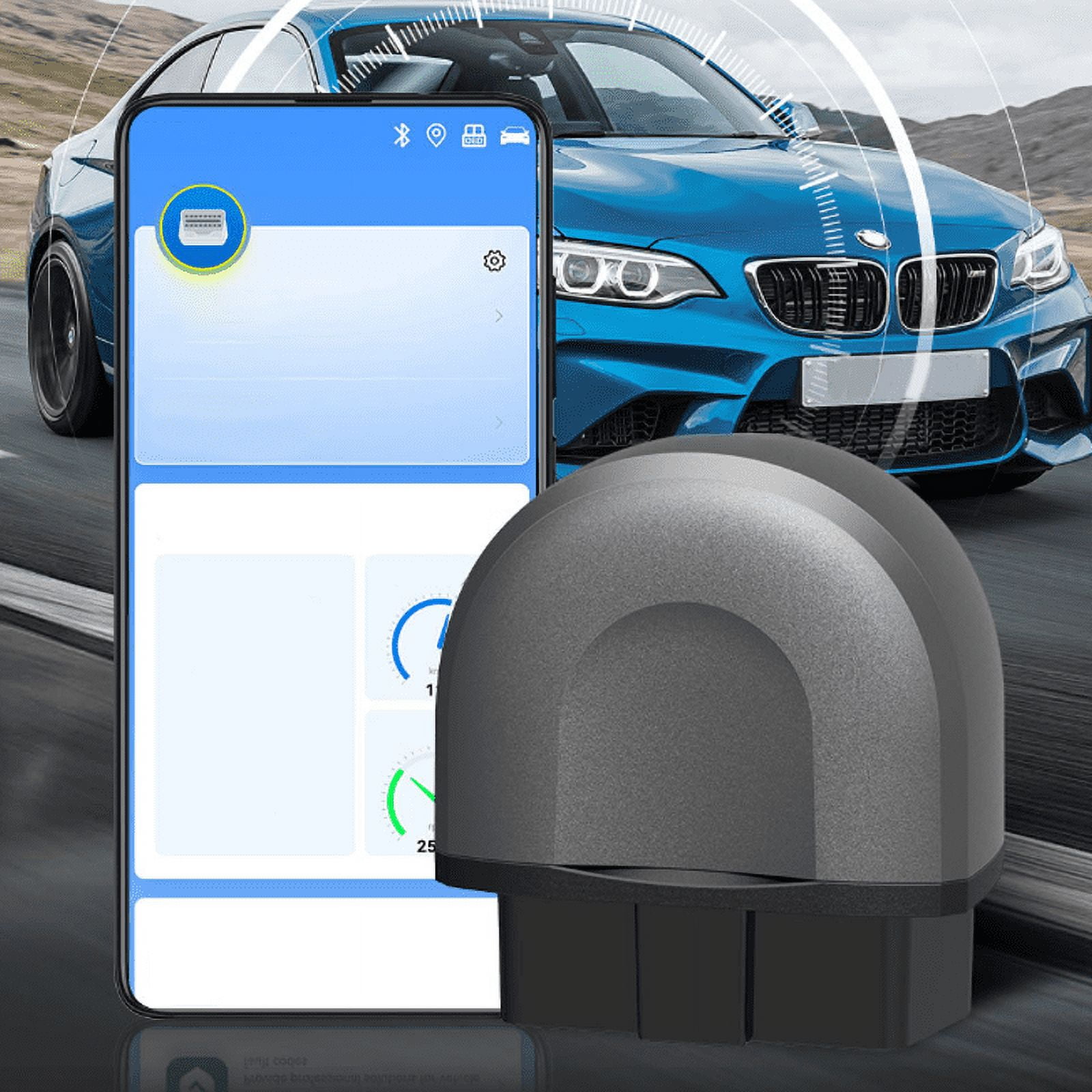 Car Diagnostic Tool, Automotive Fault Detector, Bluetooth Wireless OBD ...