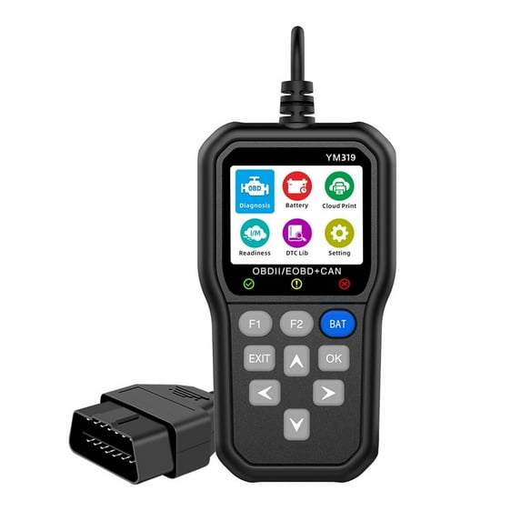 Car Diagnostic Tool Battery Tester YM319 OBD2 Scanner Read Vehicle Information Check Engine System Multi-language Code Reader ,Sturdy and Compact