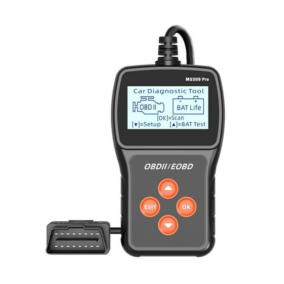 Car Diagnostic Tool Live Data Code Reader Battery Tester OBD2 Scanner MS309PRO Multi-language Check Engine System