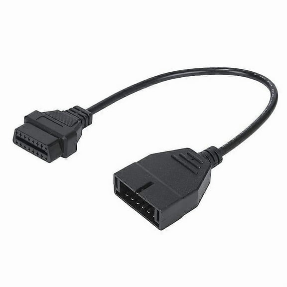 Car Diagnostic Tool OBD2 Connector Adapter for 12 Pin to OBD2 16 Pin Cable Auto Scanner Adapter