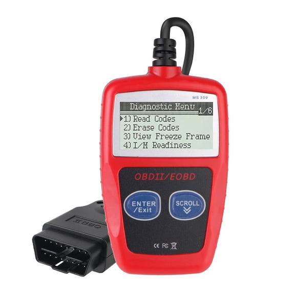 Car Diagnostic Tools OBD2 Code Reader Digital Display OBD 2 Scanner Multi Functional Fault Code Clear 16 Pin Universal Version ,Reliable Car Helper