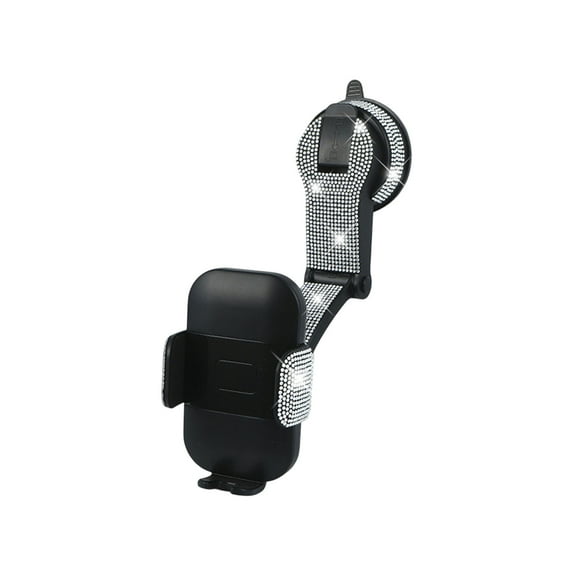Car Phone Mount – 360° Rotating Suction Cup Holder (5.3in Universal Design, 0.79lb Lightweight)