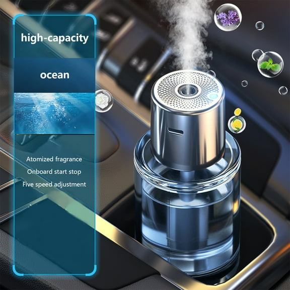 Car Diffuser Humidifier Aromatherapy Essential Oil Diffuser USB Cool Mist Mini Portable Diffuser For Car Home Office Bedroom (120ml)