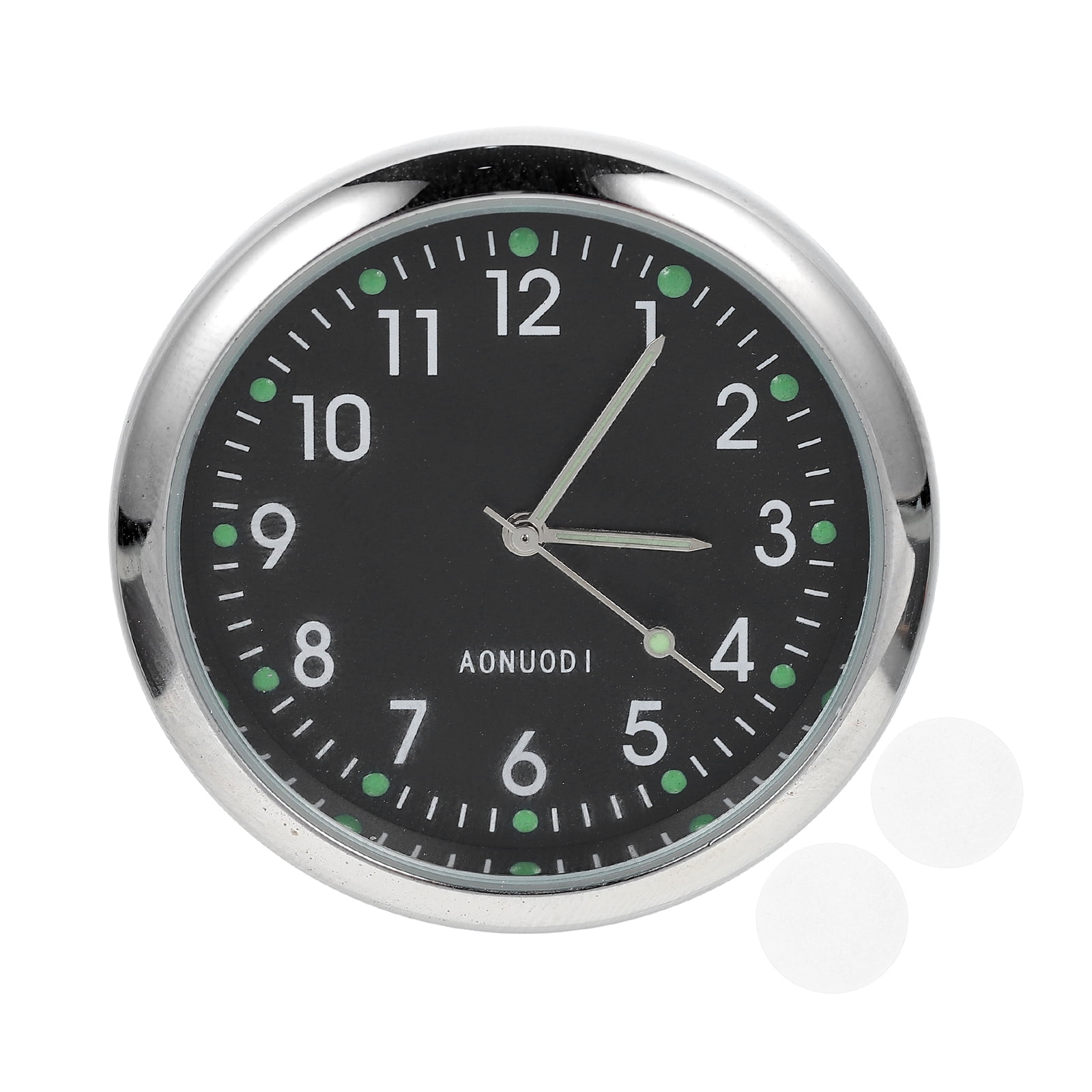 Car Digital Clock Decor Car Metal Clock Mini Digital Clock Stick on