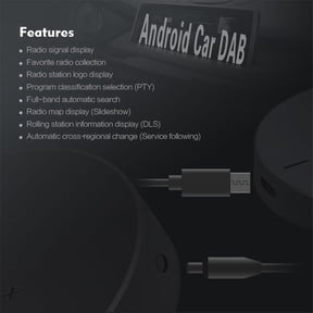 Car Digital DAB DAB+ Audio Radio Receiver Tuner w/ Antenna USB For Android Navi