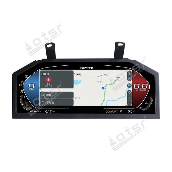 Car Digital Instrument Cluster for BMW 5 Series E60 E61 2003-2009 LCD Digital Panel Speedometer Dashboard Replacement Gauge Virtual Cockpit LCD IPS Screen Display