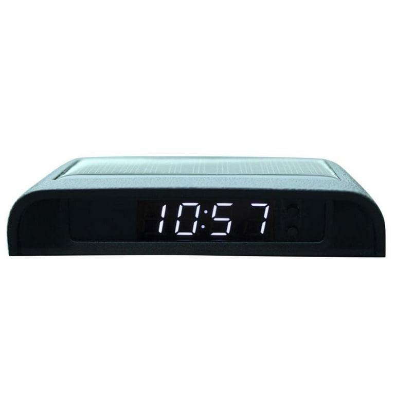 Car Digital Solar Clock Car Thermometer Dashboard Clock Walmart