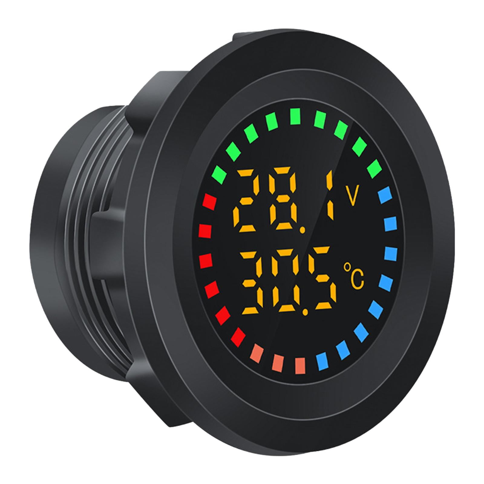 Car Digital Temperature age Monitor 12V 24V Colorful Display Convenient Convenient Assemble Versatile Motorcycle Spare Parts Tester
