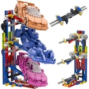 Car Display Stand Compatible with Lego Speed, Adjustable 3 Layer Bracket for 66802 76918 76923 76919 76914 76917 76934 76909 Model with Lighting, Collectible for Racing Car Fans
