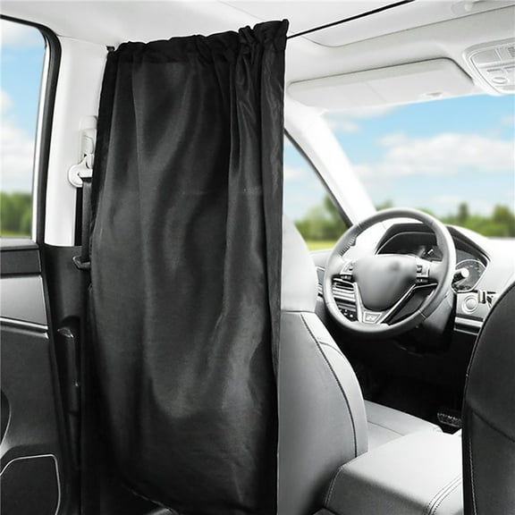 Car Divider Curtains Front Rear Partition Sun Shade-privacy Travel Interior Sunshade Shades Detachable Simple Curtain