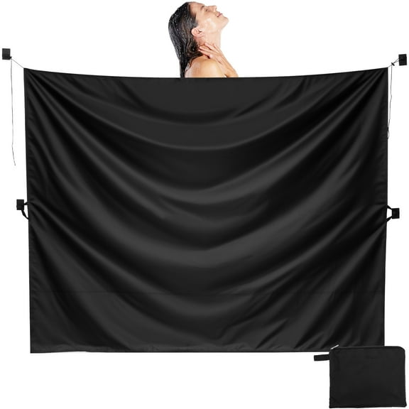 Car Divider Privacy Curtain 420D Oxford Cloth Camper Van Window Shade Black Vehicle Private Sun Shade for Breastfeeding Napping Camping