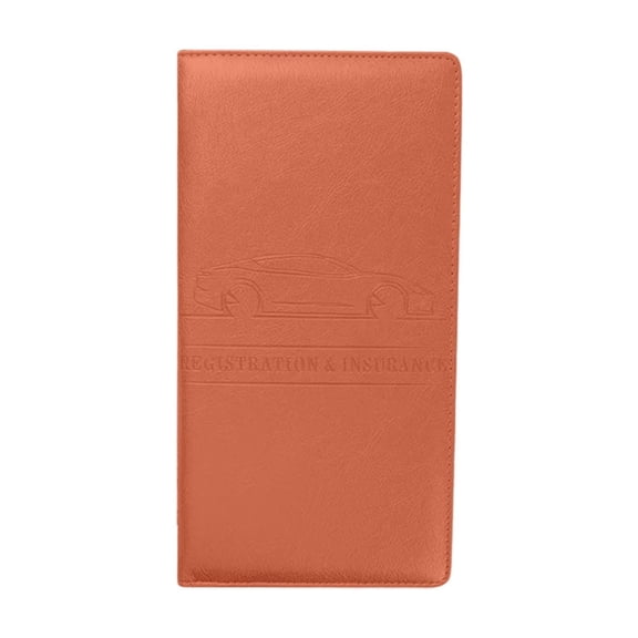 Car Document Holder,Driver License Registration Wallet Organizer with Scratch Resistant Design Compact Storage Case,Vehicle Glove Box Card Folder for Insurance Papers ID Business Cards-E