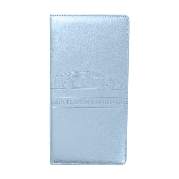 Car Document Holder,Driver License Registration Wallet Organizer with Scratch Resistant Design Compact Storage Case,Vehicle Glove Box Card Folder for Insurance Papers ID Business Cards-D