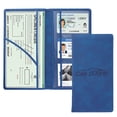 thumbnail image 1 of Car Document Holder, Driver License Wallet, Waterproof Scratch-proof Vehicle Registration Organizer for Glove Box Organization, Multi-Function Card Holder for Men and Women, 1 of 7