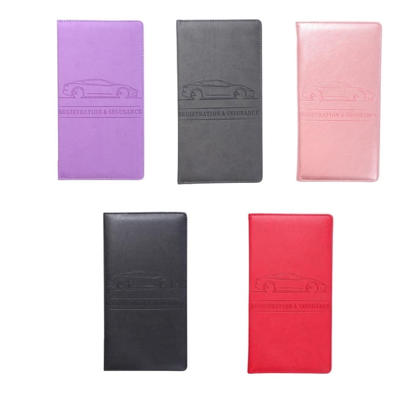 Car Document Holder Wallet, Waterproof Registration Card Organizer, Scratch Resistant License Storage Wallet, Glove Box Document Organizer, Vehicle Paper Holder Case