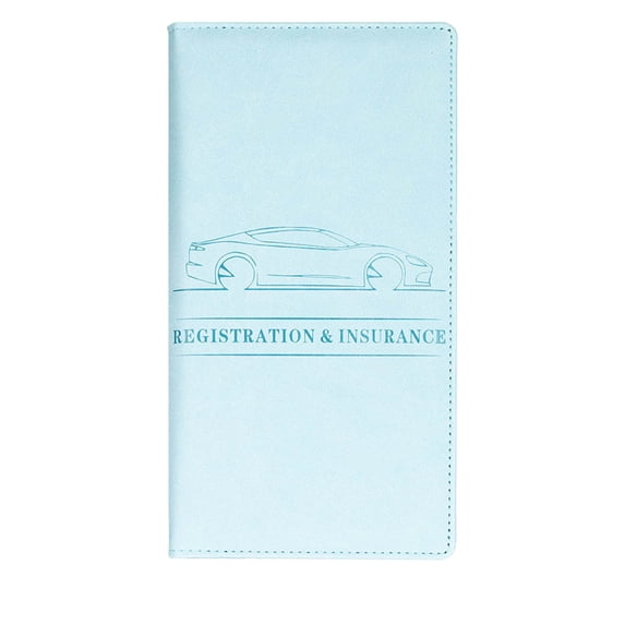 Car Document Holder under $5! Ke1Clo Insurance Card Organizer with Magnetic Closure Synthetic Leather Glove Box Storage Universal Fit Secure Keep