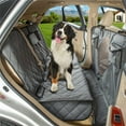 thumbnail image 1 of Car Dogs All Covered Back Seat Cover with Mesh Window, Bench and Hammock Combination Detachable Pet Seat Cover Suitable for Most Vehicles (Grey, Standard), 1 of 14