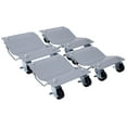 thumbnail image 1 of Car Dolly 4-Pack, Car Wheel Dollies, 6000 Lbs Pound Total Capacity Stake Dollies For Tow Or Vehicle Storage, 4 Wheel Dolly Set, 1 of 6
