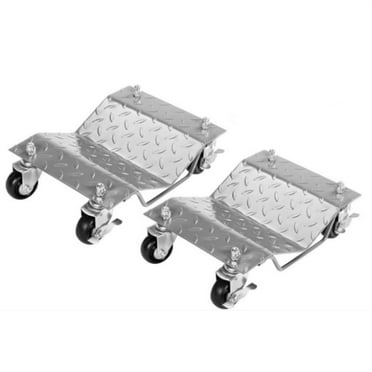 Car Dolly , Wheel Dolly, Heavy Duty Vehicle Dolly Upgraded, Steel Tire Skates with Brakes