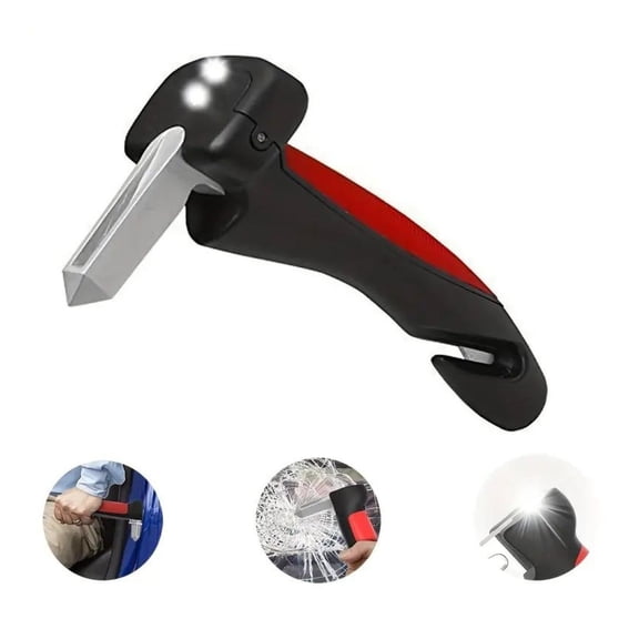 Car Door Assist Handle - Portable LED Mobility Aid for Elderly & Disabled, Aluminum Vehicle Safety Tool