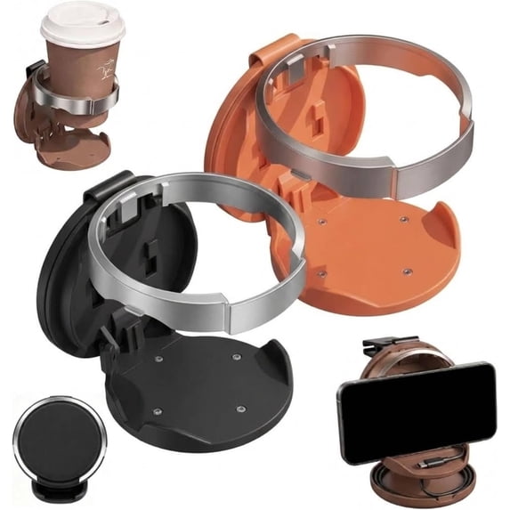 Car Door Cup Holder Foldable Clip On Drink Holder for Bottles& Coffee ...