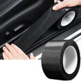 thumbnail image 1 of Car Door Edge Guards, Scratch Cover Sill Protector Bumper Protector 5D Carbon Fiber Car Wrap Film Automotive Self-Adhesive Anti-Collision Film Fits for Most Cars, 1 of 7