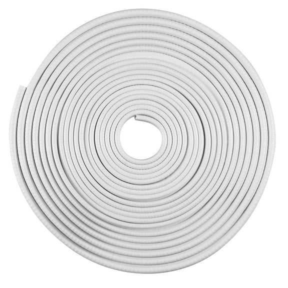 Car Door Edge Protective Sealing Strip Gap Range 3/64" to 1/4" U Shape Channel Rubber Automotive 11 Meter White