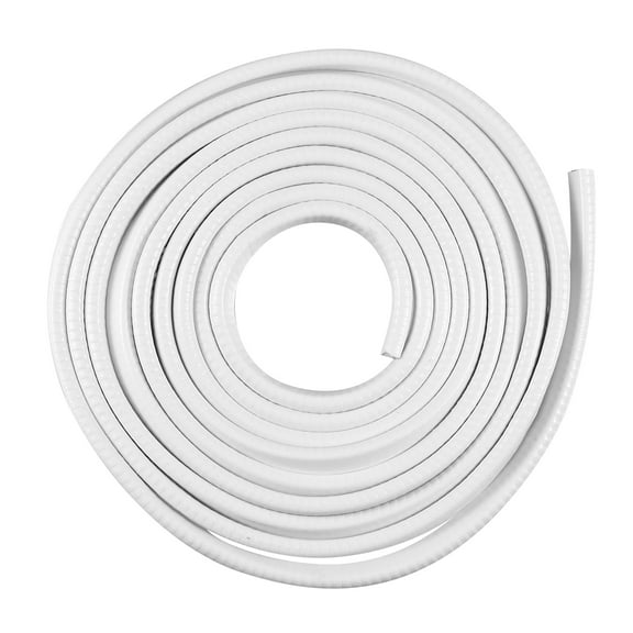Car Door Edge Protective Sealing Strip Gap Range 3/64" to 1/4" U Shape Channel Rubber Automotive 3.6 Meter White