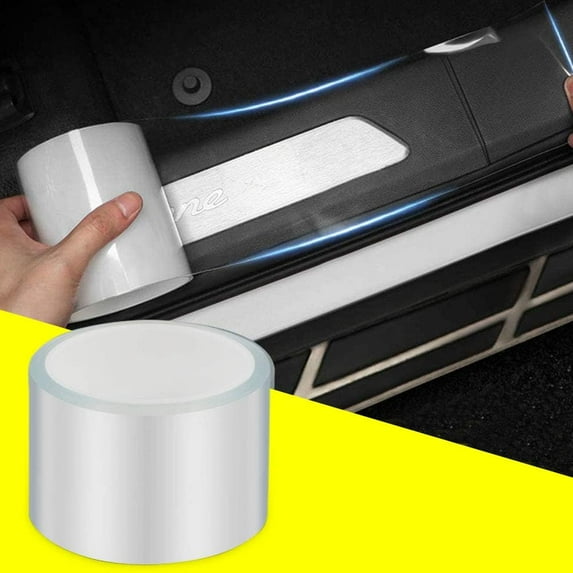 Car Door Entry Guards Scratch Cover Protector Paint Threshold Guard,Door sill Protector,Front Rear Door Entry Sill Guard Scuff Plate for Most Cars,2.7in9.8ft(7cm*3m) Transparent