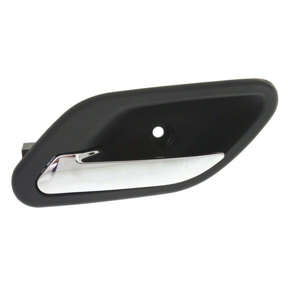 Car Door Handle Interior Front Rear Driver Side Left Black Chrome Plastic Replacement