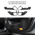 thumbnail image 1 of Car Door Kick Guards Carbon Fiber Pattern for 2010-2014 Infiniti G25 G37 Car Interior Protection Accessories, Black, 1 of 8