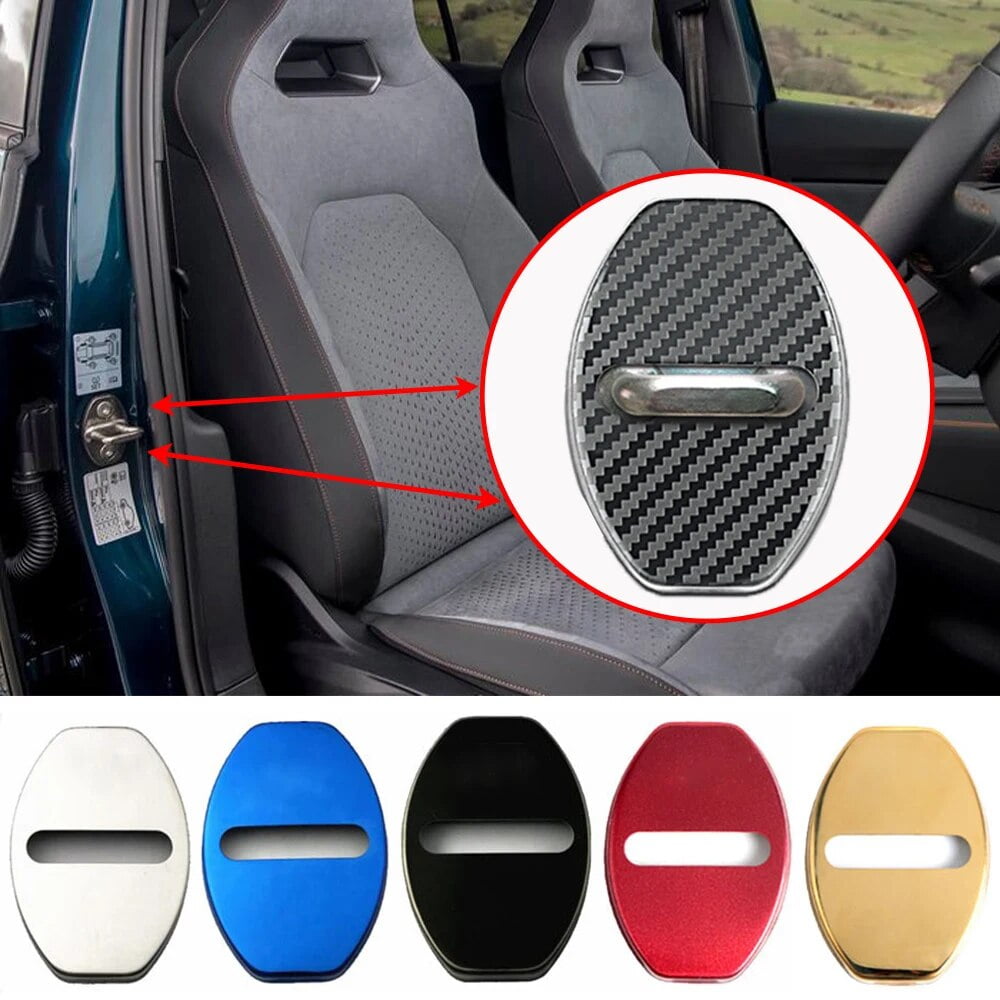 4PCS Universal Car Door Lock Protective Cover Anti Rust Sleeve - Foto 2