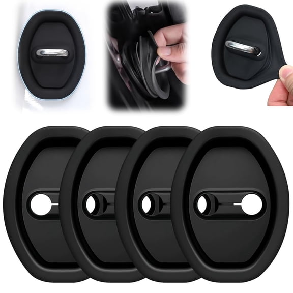 Car Door Lock Protective Cover, Upgraded Silicone Shock Absorbing Cushion Latch Guard for All Vehicles, 4-8 Pcs