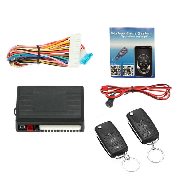 Car Door Lock, Trunk Release, Keyless Entry System, Central Locking Kit with Remote Control