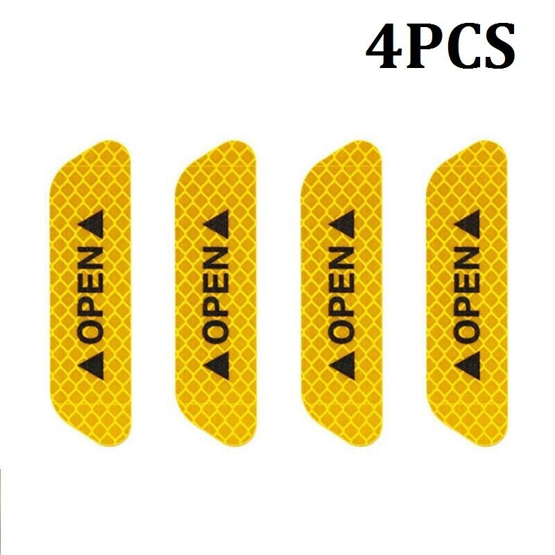 Car Door Open Sticker Reflective Tape Safety Warning Auto Decal Door
