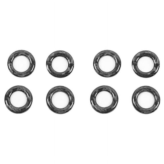 Car Door Pin Trim, 8Pcs Carbon Fiber Lock Cover Trim Fits for C-Class W205 GLC C180 C200L C260L